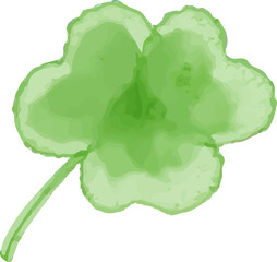 watercolor style green leaf branch floral bush sprout clover seamless pattern on white background