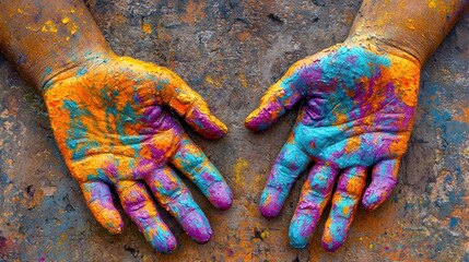 Colorful Hands A Vibrant Display of Art and Creativity