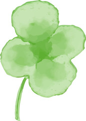 watercolor style green leaf branch floral bush sprout clover seamless pattern on white background