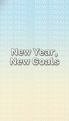 Modern Typographic New Year Resolution Background - Clean Minimalist Design with Text and Ample Copy Space, New Year, New Goals, 2026