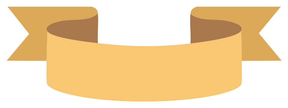 Ribbon Banner Graphic Element Scroll Embellishment Illustration Blank Advertisement Decorative Design