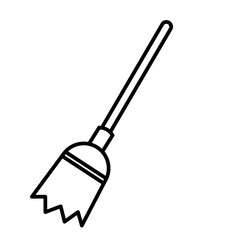 broom icon isolated on white background