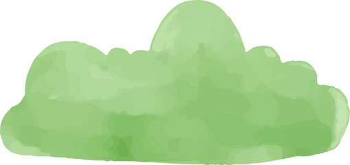 watercolor style green leaf branch floral bush sprout clover seamless pattern on white background