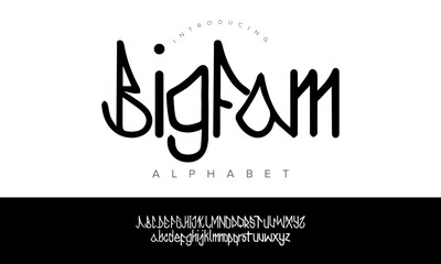 Creative tribal-inspired display font with tall narrow shapes, perfect for posters, branding, headlines, and artistic projects