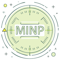 Conceptual Line Art Illustration of a Target Scope Representing a Business Goal or Objective