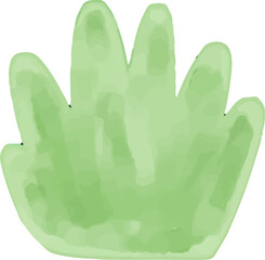 watercolor style green leaf branch floral bush sprout clover seamless pattern on white background