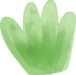 watercolor style green leaf branch floral bush sprout clover seamless pattern on white background