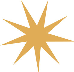 christmas golden star vector illustarion