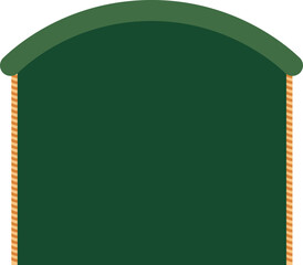 christmas fireplace frame vector illustration