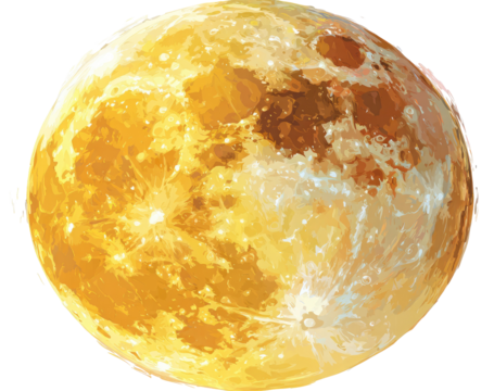 A vibrant, illuminated sphere with a textured surface, resembling a celestial body