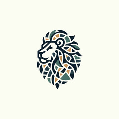 Lion Mosaic Logo