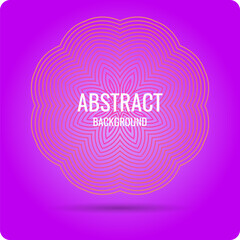 Symmetrical composition of wavy lines. Abstract element for design. Vector illustration. A pattern of deformed stripes. Modern graphic design.