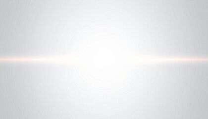 Abstract light streak on white background, optical flare effect, glowing line, subtle lens flare, modern design element, digital light beam, clean backdrop, bright illumination, soft glow