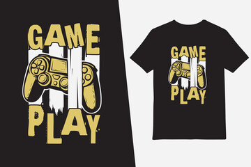 game concept Retro T-Shirt Design for Gamers