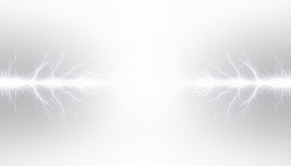 Fototapeta premium Electric Discharge Lightning Bolt on White Background - Powerful Energy Flash, Plasma Effect, Thunderstorm Element for Science, Technology, or Weather Concepts