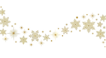 Golden Snowflake Swirl Festive Ornament Design for Holiday Decor, Seasonal Celebrations, and Winter Events