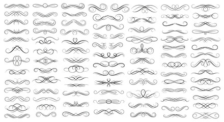 Elegant Collection of Swirls and Flourishes for Decorative Design Elements
