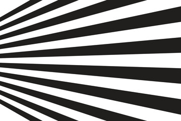 Abstract black and white radial lines a simple vector illustration perfect for backgrounds and graphic design elements EPS vector