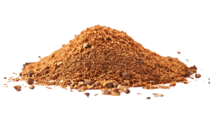 Garam masala spice blend with rich aroma and earthy flavor, perfect for Indian cuisine and savory dishes visuals isolated on white background