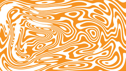 Abstract orange and white swirling pattern