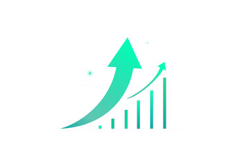 Investment and Market Exchange Financial Growth Chart Trade analysis, business performance, and stock market data visualization	