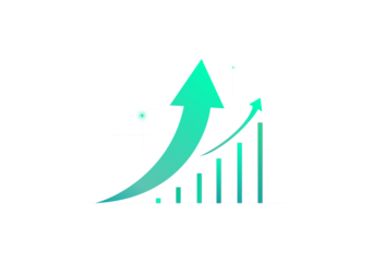 Investment and Market Exchange Financial Growth Chart Trade analysis, business performance, and stock market data visualization	