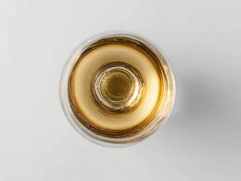 stemware. Elegant white wine glass placed simply on a clean table, capturing refined sophistication. bar promotions, beverage menus, designed for food & beverage menus and cafe branding.