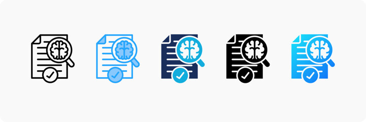 Smart Audit icon set multiple style collection