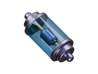glass capacitor icon 3d illustration render