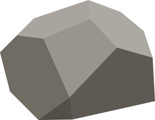 Flat Stone Illustration Element