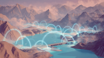 lake in the mountains