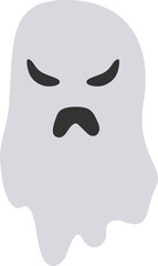 Spooky Halloween Ghost Illustration Element
