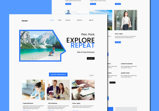 Travel Landing Page Design