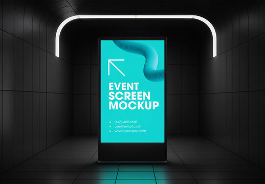 Vertical Event Screen Mockup