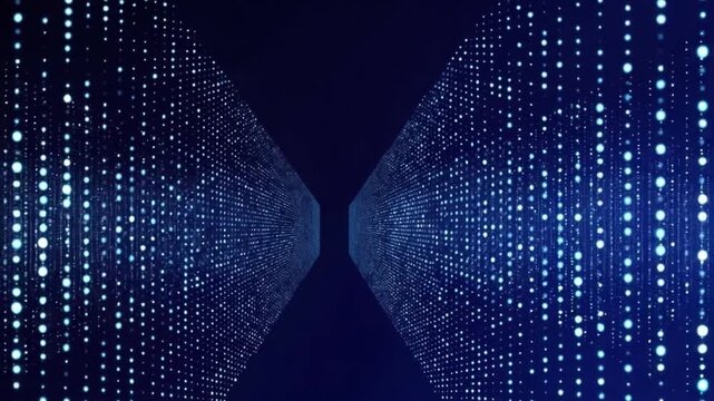 Digital Data Stream: A mesmerizing visual of digital data streams, symbolizing the flow of information in the technological era, a visual representation of the interconnected digital world.