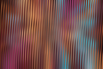 The abstract, textured surface exhibits a vibrant blend of vertical, wavy lines in various shades of maroon, orange, brown, and teal, creating a visually dynamic and colorful pattern.