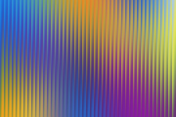 A vibrant, abstract background features a textured surface with vertical ribbed lines transitioning through a spectrum of blues, purples, yellows, and greens, creating a sense of depth and fluidity.