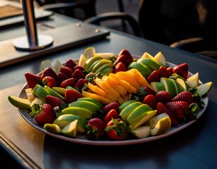 Beautifully Arranged Fruit Platter for Healthy Snack Options