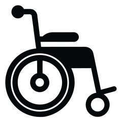 wheelchair isolated on white background