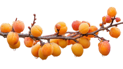 Autumn leaves, acorns, and berries on a white background with fresh ripe organic red and yellow sweet apple fruit