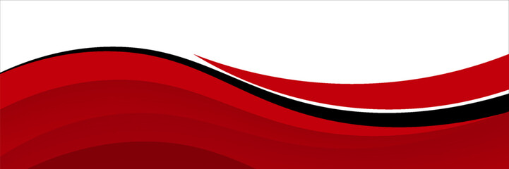 Vector red line background curve element with white space for text and message design, overlapping layers, vector