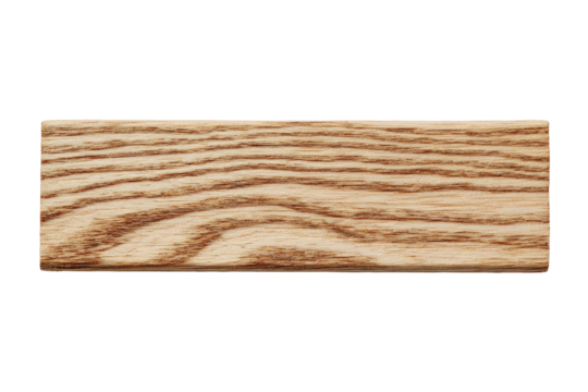 Light brown wood block with wavy grain texture