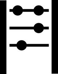  Abacus icon. vector dual tone icon for your website, mobile, presentation, and logo design. abacus glyph icon, isolated on transparent background