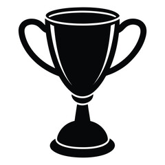 gold cup isolated on white