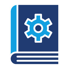 Manual Book Blue Color Icon