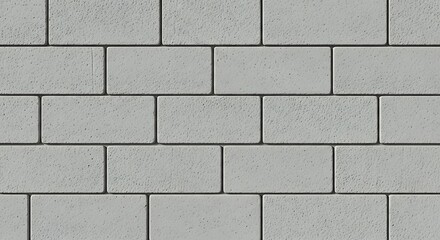 Naklejka premium Gray brick wall texture seamless background