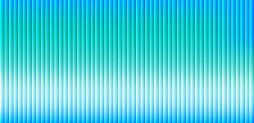 Blue Green White Gradient ribbed vertical glass background. Abstract Vertical Line Pattern with...