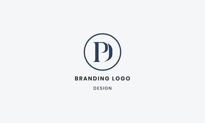 Brand Identity Corporate Initial alphabet DP Typography Logo