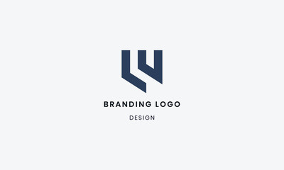 Obraz premium Minimalist Geometric Logo Design Concept on White