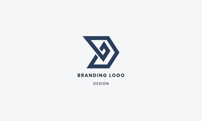 Brand Identity Corporate Initial alphabet DP Logo